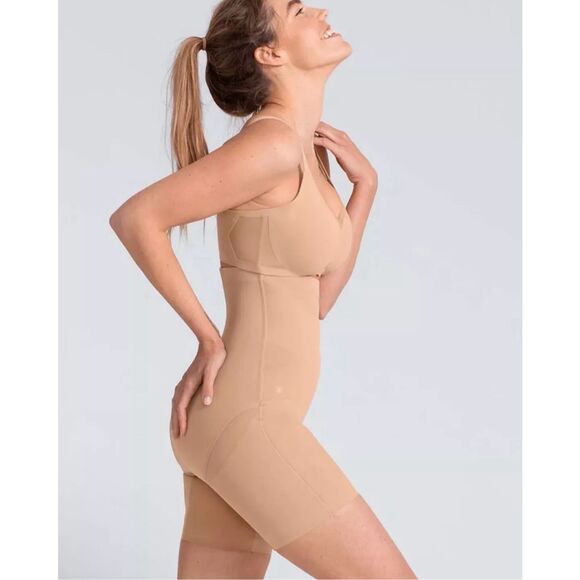 Honeylove Super Power Short Shapewear Sand Size L - Picture 1 of 10